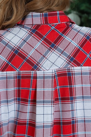 Женский новогодний халат-рубашка Волшебство-1