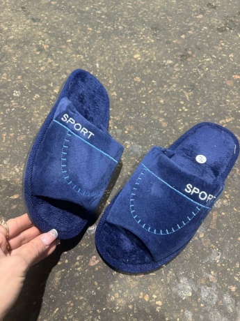 Мужские тапочки Велсофт, открытый нос, мягкая подошва