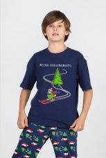 Новогодняя пижама для мальчика Стар-2