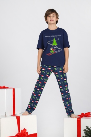 Новогодняя пижама для мальчика Стар-2