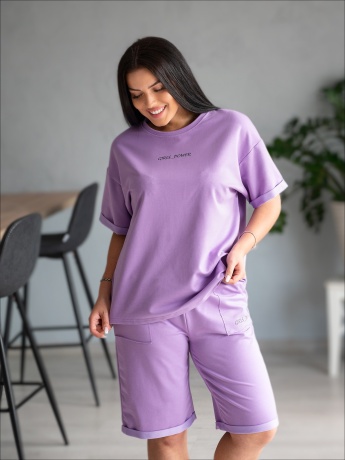 Костюм женский Пауер (сиреневый)
