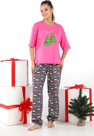 Новогодняя пижама женская Стар-3
