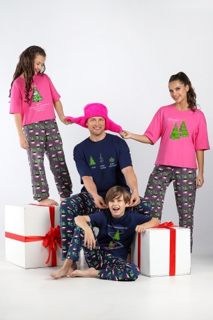 Новогодняя пижама женская Стар-3