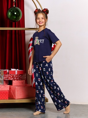 Костюм для девочки Коляда-1 темно-синий