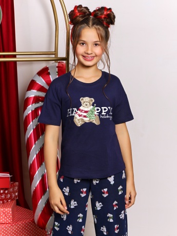 Костюм для девочки Коляда-1 темно-синий