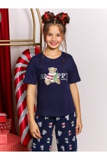 Костюм для девочки Коляда-1 темно-синий