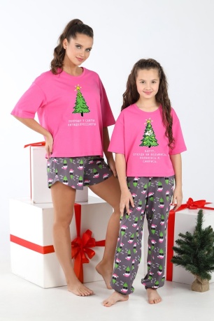 Новогодняя пижама женская Стар-4