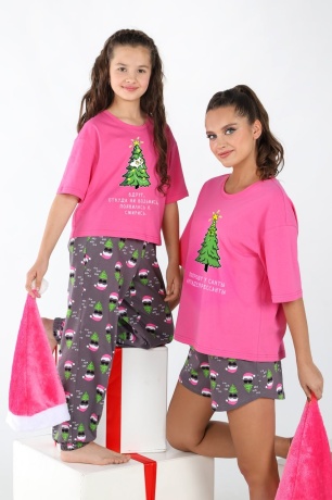 Новогодняя пижама женская Стар-4