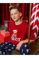 Костюм для мальчика Коляда-2 бордовый