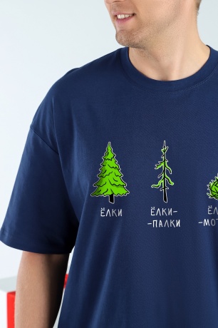 Новогодняя мужская пижама Стар-5