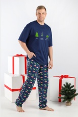 Новогодняя мужская пижама Стар-5