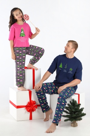 Новогодняя мужская пижама Стар-5