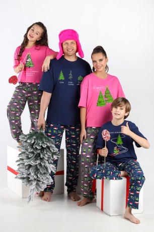 Новогодняя мужская пижама Стар-5