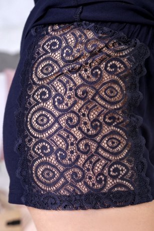 Женская пижама Анжелика-4 (т-синий)