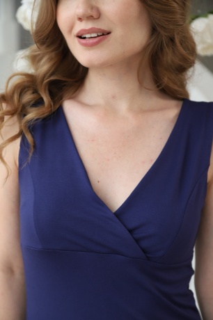 Сорочка женская Валентина синий