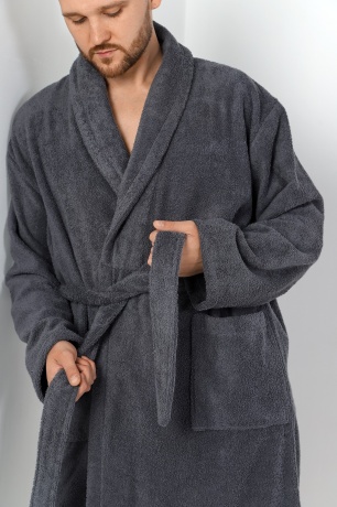 Махровый мужской халат Комфорт-4