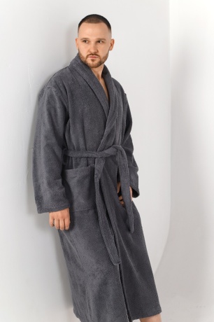 Махровый мужской халат Комфорт-4