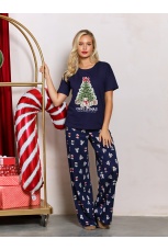 Костюм женский Коляда-3 темно-синий