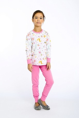 Комплект для девочки с растениями и зверями