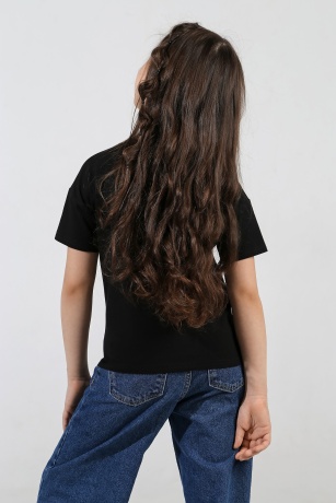 Футболка для девочки "медведь в очках"