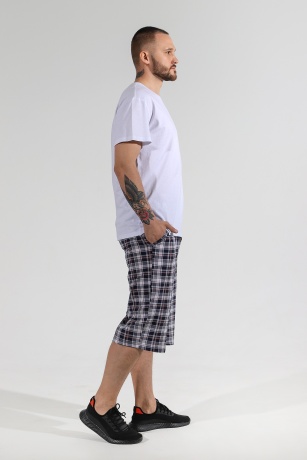 Бриджи мужские Штурман-3 серая клетка