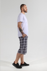 Бриджи мужские Штурман-3 серая клетка