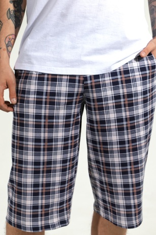 Бриджи мужские Штурман-3 серая клетка