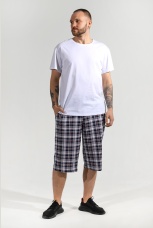 Бриджи мужские Штурман-3 серая клетка