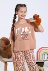 Пижама для девочки Капи-1 песочный