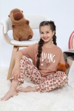 Пижама для девочки Капи-1 песочный