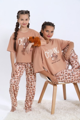 Пижама для девочки Капи-1 песочный