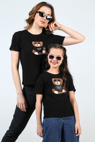 Футболка женская "медведь в очках"