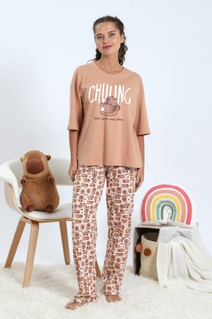 Пижама женская Капи-3 песочный