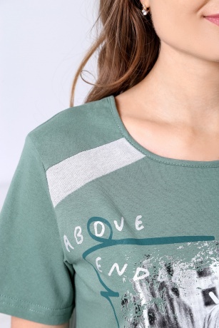 Туника женская Блогер (зеленый)