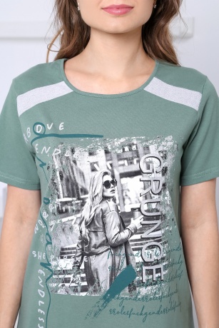 Туника женская Блогер (зеленый)