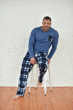 Мужская пижама Горец (индиго)