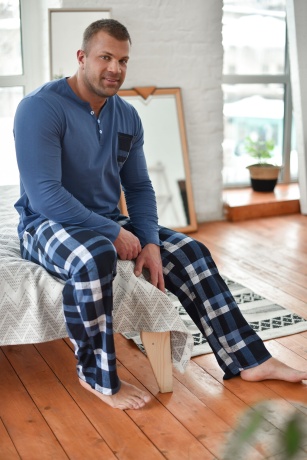 Мужская пижама Горец (индиго)