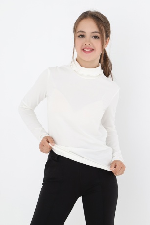 Джемпер (водолазка) для девочки Кин-3 белый