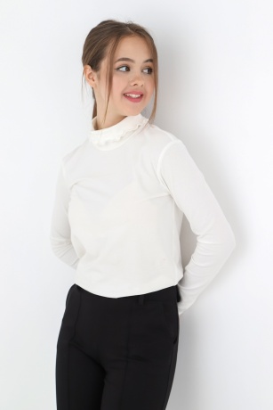 Джемпер (водолазка) для девочки Кин-3 белый