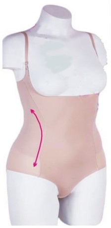Боди моделирующее бежевое