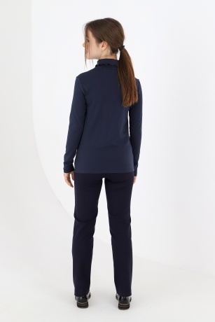 Джемпер (водолазка) для девочки Кин-3 темно-синий