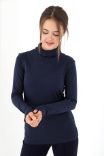 Джемпер (водолазка) для девочки Кин-3 темно-синий