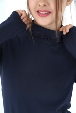 Джемпер (водолазка) для девочки Кин-3 темно-синий