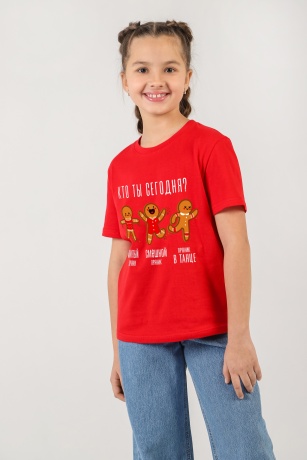 Футболка для девочки Новогодняя-1