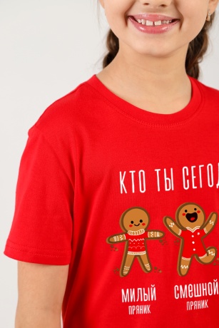 Футболка для девочки Новогодняя-1