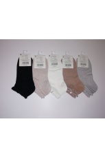 Женские носки укороченные с узорами