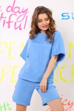 Костюм женский Кромби голубой