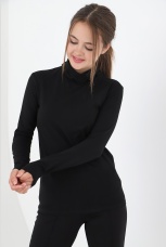 Джемпер (водолазка) для девочки Кин-3 черный