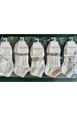 Женские носки укороченные с интересным дизайном