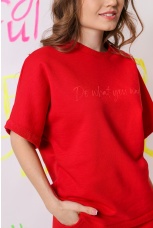 Костюм женский Кромби красный